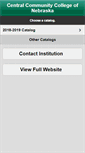 Mobile Screenshot of catalog.cccneb.edu